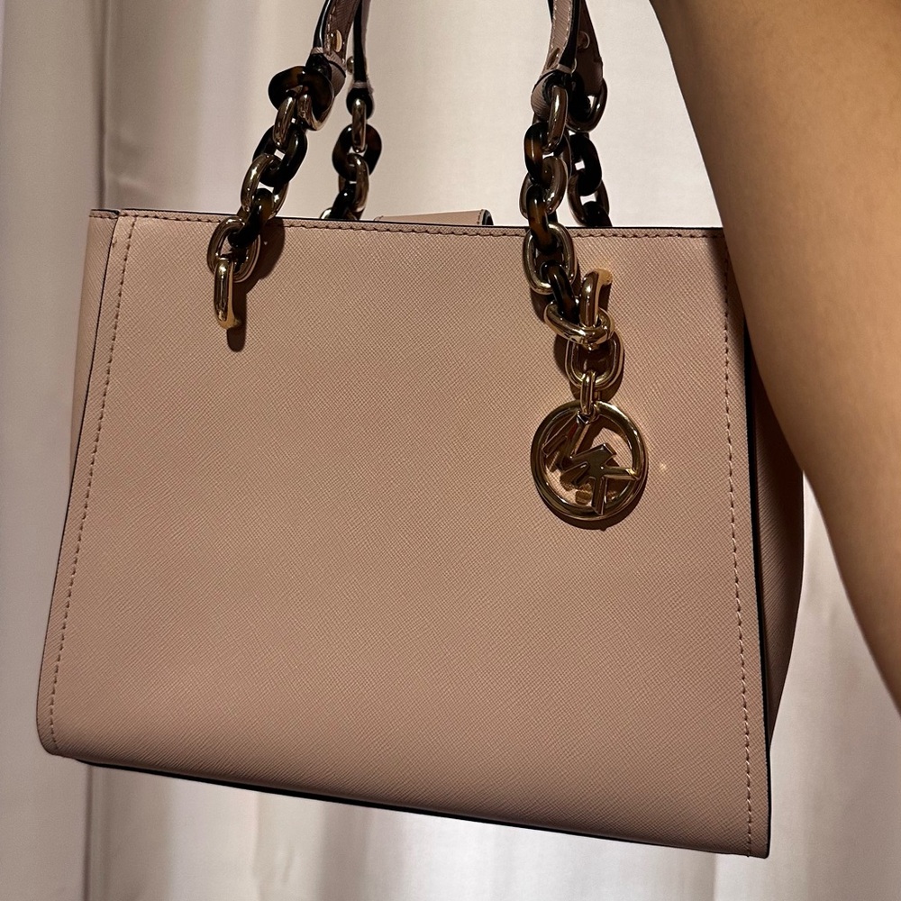 Michael Kors Cynthia Leather Satchel